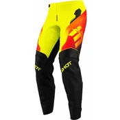 Djecje motokros hlace Shot Draw Rocket fluo žute