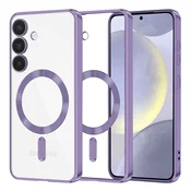 Ovitek Techsuit Luxury Crystal MagSafe za Samsung Galaxy S24 Plus - light purple