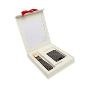 Denarnica Calvin Klein Emblem Aop Key Fob + Cardholder Black Universal