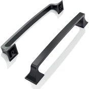 FURNIWARE Pohištveni ročaji mat črni 160 mm 10 kosov