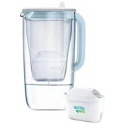 Brita Glass LED MXpro 2,5-litrski modri vrč s filtrom (1050452)