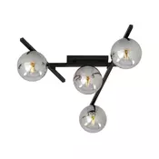 Plafonsko svetlo SMART 4xE14/10W/230V crna/siva