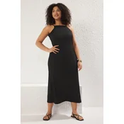 Trendyol Curve Ženska haljina Tbbss25Ah00006, Crna