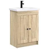 Vidaxl Komplet pohištva za kopalnico Sonoma hrast 78,5 x 37,5 x 81 cm