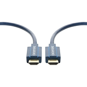 clicktronic HDMI priključni kabel clicktronic [1x HDMI utikač  1x HDMI utikač] 20 m plava 3840 x 2160 piksela