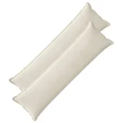vidaXL Prevleka za blazino 2 pcs HOUTEN Krem 40 x 145 cm Mikrofibra