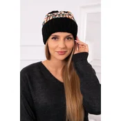 Womens cap Iris K348 black+mint