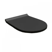 WC daska HATRIA FUSION mat black slim softclose