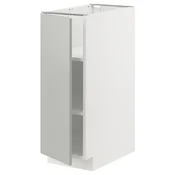 METOD Podni element s policama, bela/Havstorp svetlosiva, 30x60 cm