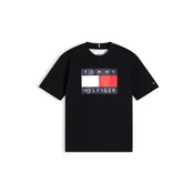 TOMMY HILFIGER Majica HERITAGE rdeča/črna/bela