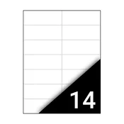 Oznake FORTUNA 105x42,4 mm univerzalne 1400 oznaka/kutija 100 listova/kutija 01.01301