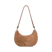 LANCASTER Paris Torba za čez ramo Lancaster Sac besace Zippé S Suede Camel rjava