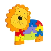 ORANGE TREE TOYS Drvene puzzle - Lav sa brojevima, 11 delova