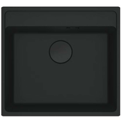 Fragranit korita FRANKE MRG 610-52 A MARIS Črna mat - Rocni ventil s ČRNim ventilom