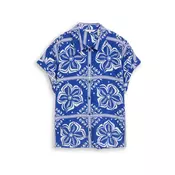 TOM TAILOR Bluza  modra / bela