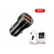 XO Auto punjač metalni CC48 2.4A 2*USB crni