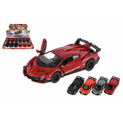 Teddies Avto Kinsmart Lamborghini Veneno kovinski/plastenski 13cm zložljiv - mešanica barv