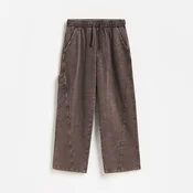 Reserved - Wide leg pantalone sa efektom ispranosti