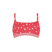 VIVID Bikini zgornji del rdeča/off-bela