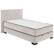 MID.YOU POSTELJA Z VZMETNICO 120 cm  x 200 cm , tekstil, leseni material bež