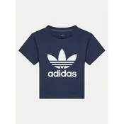 adidas Majica adicolor Trefoil IY2382 Mornarsko modra Regular Fit