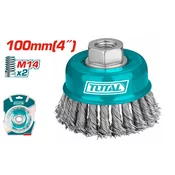 TOTAL Žicana cetka, 100 mm