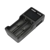 XTAR XTAR VC2 USB polnilnik za baterije, črn