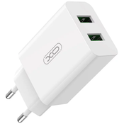 XO Wall charger L119 2x USB-A , 18W (white)