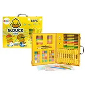 Umetniški set v kovčku Rumena račka 84 El