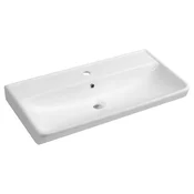 Keramični umivalnik NEON 80x41,5 cm, bel - Bela - 80x16x41,5 cm - Bruckner - NEON - 24 - Keramika - Pravokotnik - 800 - 160 - 415 - 14