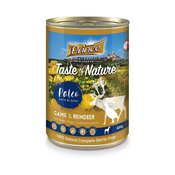 PRINCE Dog PREMIUM konzerva - DIVJAČINA in SEVERNI JELEN, 400g