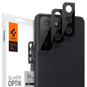 SPIGEN OPTIK.TR ZAŠČITA ZA KAMERO 2 KOS SET ZA SAMSUNG GALAXY S21 FE ČRN