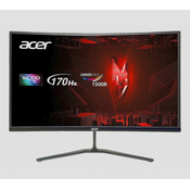 Monitor 27 ACER Nitro ED270UP2bmiipx, QHD, VA, 170Hz, 1ms, 250cd/m2, FreeSync, zakrivljeni, zvučnici, crni