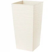 KADAX Vrtni lonec za rože s vstavkom, visok 34 cm, dimenzij 34x68 cm, kremne barve