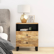 Nocni ormaric 50x33x62 masivno drvo bagrema i konstruirano drvo