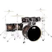 PDP by DW Concept Maple 7 Satin Charcoal Burst Lacquer Set akustičnih bobnov