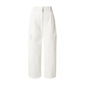 Calvin Klein Jeans Kargo hlače LV047F623G Écru Relaxed Fit
