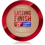 Rimmel London Lasting Finish 25H Compact Powder Foundation SPF20 puder za vse tipe kože 7 g odtenek 010 Latte