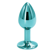 Diamond Light Blue Butt Plug Small