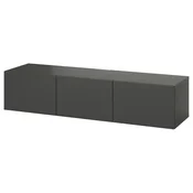 BESTA TV-omarica z vrati, temno siva/Lappviken temno siva, 180x42x38 cm