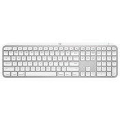 Tipkovnica Logitech - MX Keys S for Mac USINTL, bežična, Pale Grey