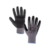Prevlečene rokavice NAPA, sivo-črne, velikost 10