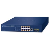 Planet GS-4210-8UP2S L2/L4 stikalo, 8x1Gb, 2x1Gb SFP, 8x PoE 802.3bt 180W, 0-50°C, QoS
