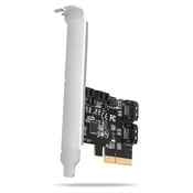 AXAGON PCES-SA4X4, krmilnik PCIe - 4x notranja vrata SATA 6G, ASM1164, SP in LP