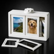 HOME & MARKER Vrtljivi okvir za fotografije, 12 rež, do 24 slik, za Polaroid in Instax fotografije, namizni okvir | ROTAPIX