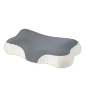INF Spominska pena vratna blazina z ergonomsko metuljasto obliko in hladilno ledeno svilo Gray, (5000286774)