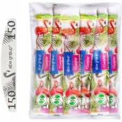 Aba Group VARNO PAKIRANJE Pilica za nohte v obliki polmeseca 150/180 Slim - Flamingo, 100 kosov