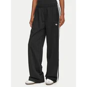 adidas Donji dio trenerke Pinstripe Firebird KS6787 Crna Loose Fit