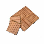 Talne ploščice iz jesenovega lesa v kompletu 6 kos Rojaplast - Thermowood