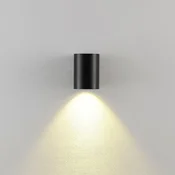 Deko-Light Zunanja stenska svetilka CAN, črna, 1-svetlobna, O 8 cm IP65 kovinska GU10 - Aluminij